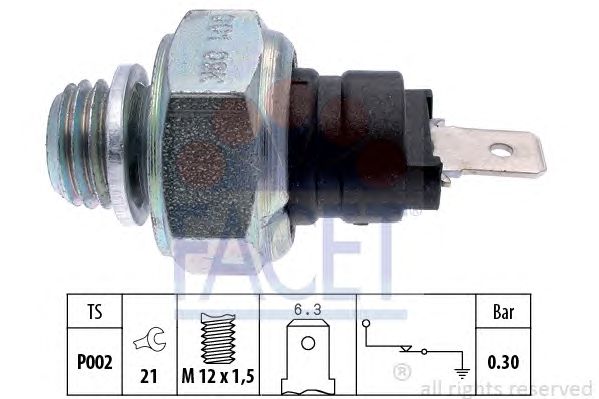 Senzor presiune ulei FIAT M12 0,3BAR UNO