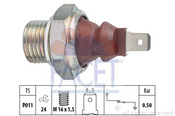 Senzor presiune ulei PEUGEOT PARTNER,C15 1,1-1,