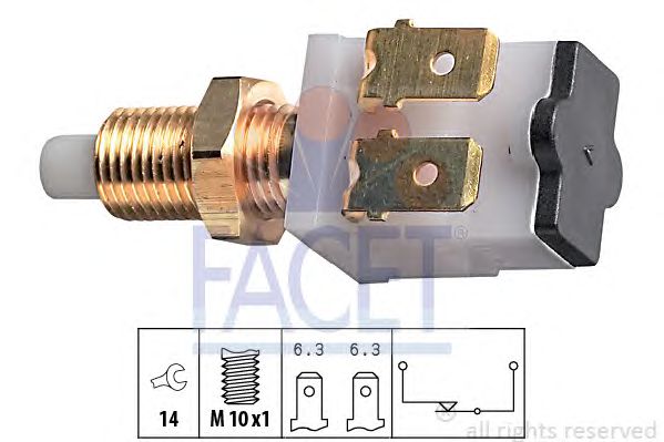 Comutator lumini frana