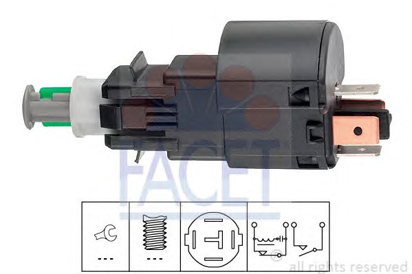 Comutator lumini frana OPEL CORSA C/OMEGA B