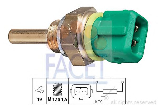 Senzor,temperatura lichid de racire PEUGEOT 1,1-2,5D/TD BOXER/PARTNER