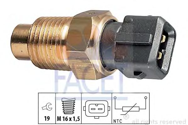 Senzor,temperatura lichid de racire FIAT BRAVA/BRAVO/PUNTO 1,7D/1,9