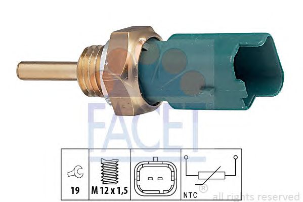 Senzor,temperatura lichid de racire FIAT PUNTO/DOBLO/OPEL 1,2-1