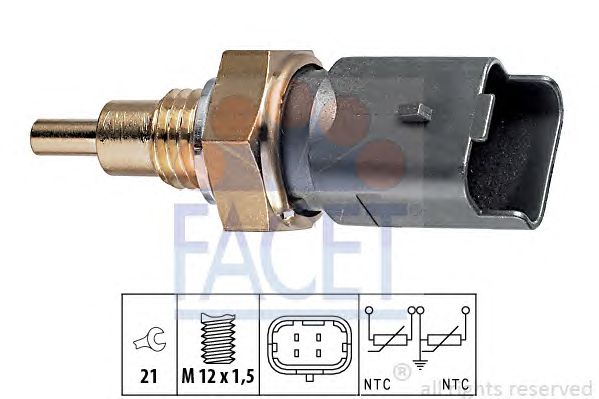 Senzor,temperatura lichid de racire FIAT BRAVA/PALIO/SIENA/STIL