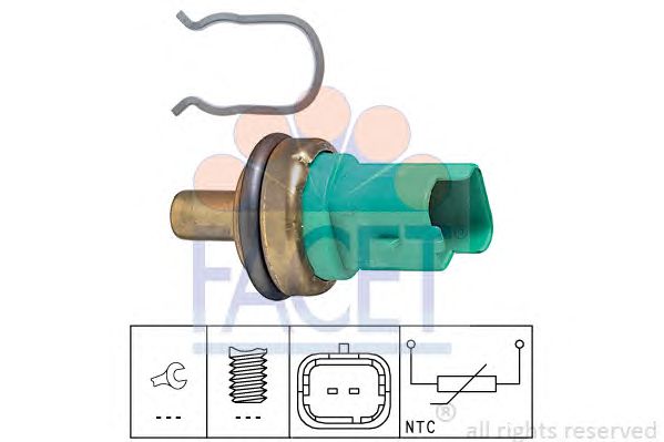 Senzor,temperatura lichid de racire CITROEN C3/5/8 PEUGEOT HDI