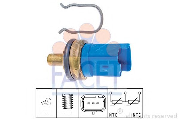 Senzor,temperatura lichid de racire CITROEN 2,0/2,2 HDI