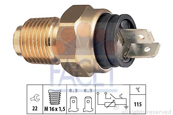 Senzor,temperatura lichid de racire FIAT DUCATO