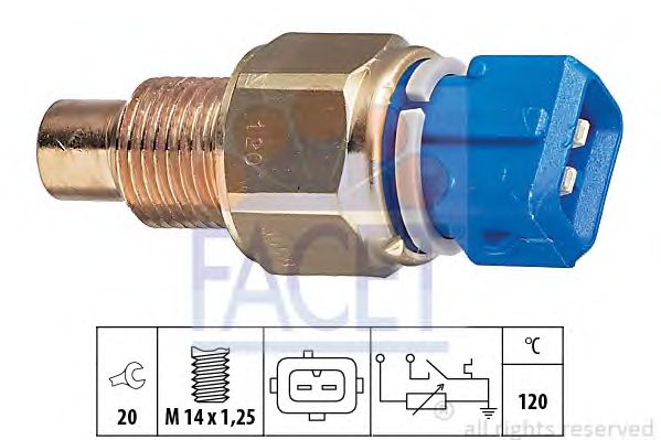 Senzor,temperatura lichid de racire CITROEN 1,0-2,0 96- PEUGEOT/FIAT