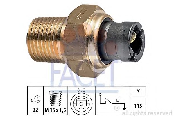 Comutator temperatura, racire FIAT CINQUECENTO