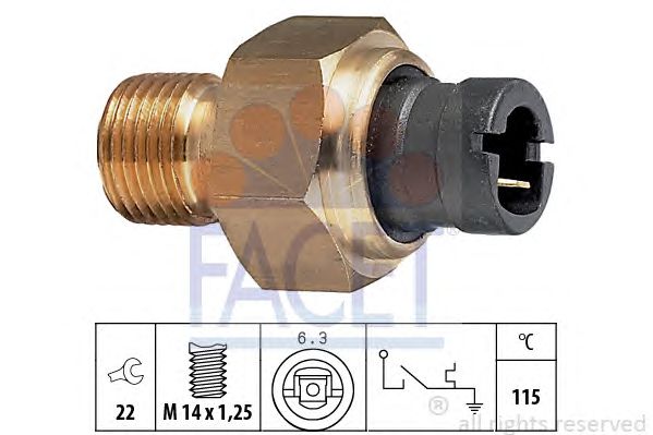 Comutator temperatura, racire FIAT UNO 83-94