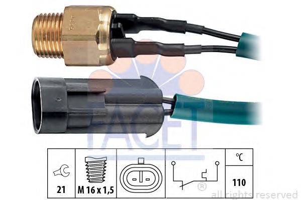 Comutator temperatura, racire FIAT PUNTO 1,7TD/ALFA 1,9TD