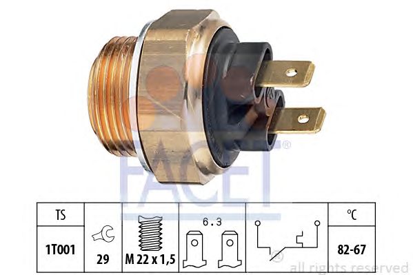 Comutator temperatura, ventilator radiator