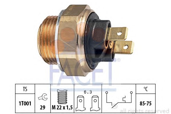 Comutator temperatura, ventilator radiator