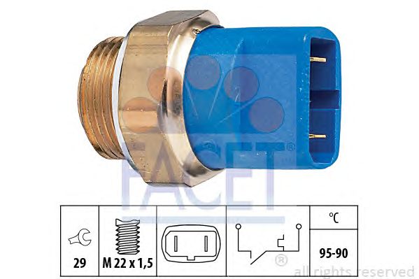 Comutator temperatura, ventilator radiator VW AUDI80/100/200 85-91