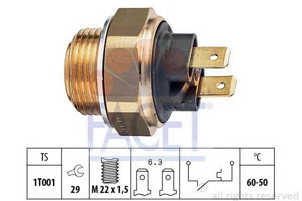 Comutator temperatura, ventilator radiator