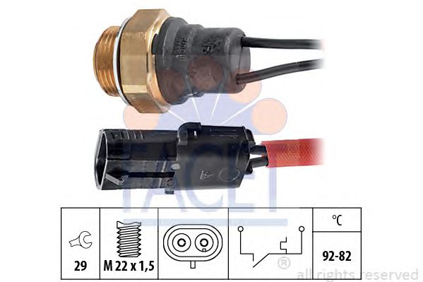 Comutator temperatura, ventilator radiator