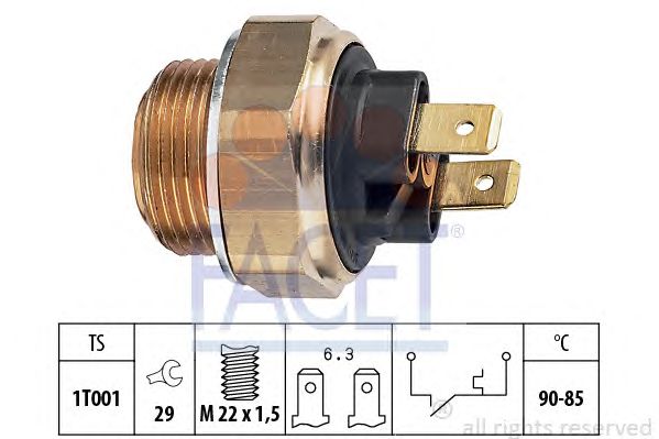 Comutator temperatura, ventilator radiator