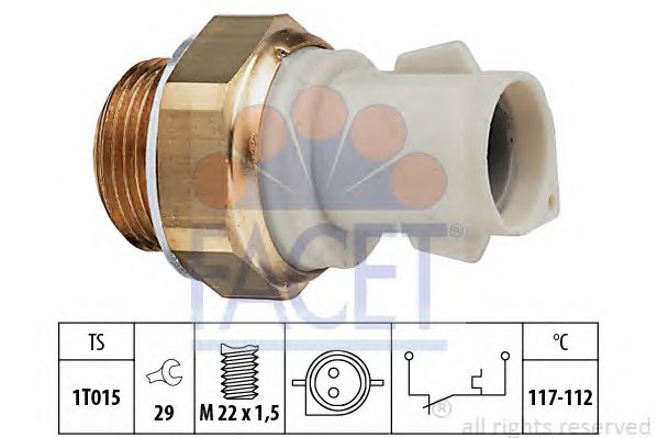 Comutator temperatura, ventilator radiator