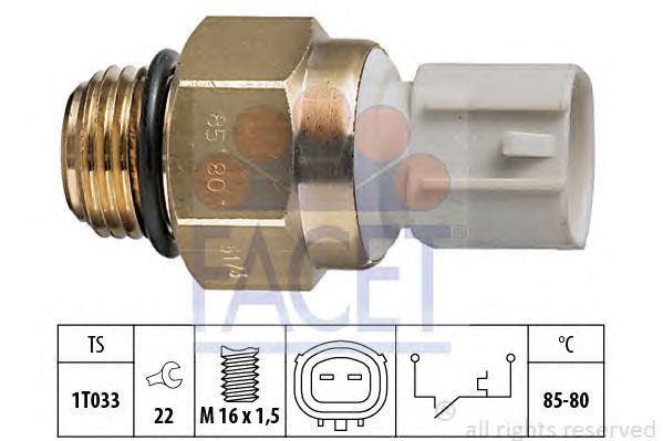 Comutator temperatura, ventilator radiator MITSUBISHI LANCER 88-