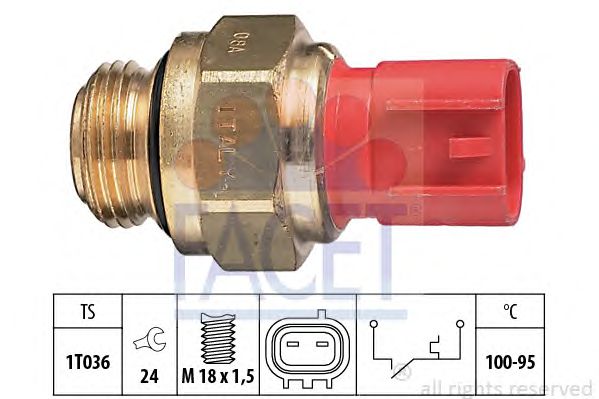 Comutator temperatura, ventilator radiator SUZUKI SWIFT 89-01