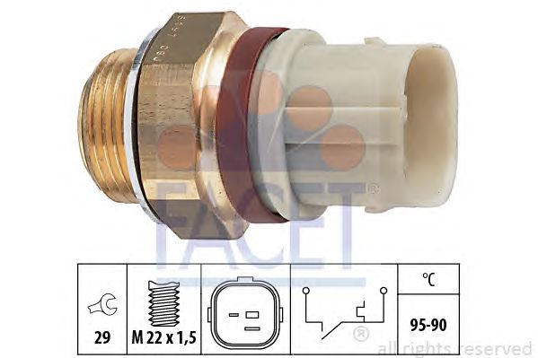 Comutator temperatura, ventilator radiator VW GOLF/PASSAT 92- 95-