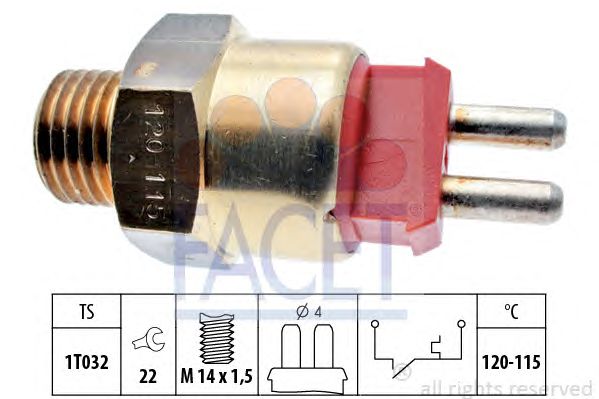 Comutator temperatura, ventilator radiator