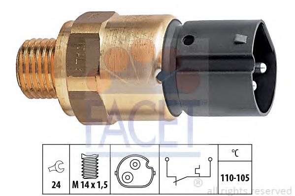 Comutator temperatura, ventilator radiator