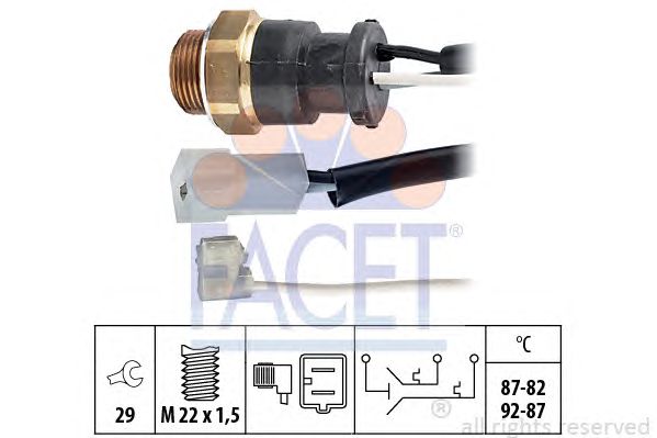 Comutator temperatura, ventilator radiator