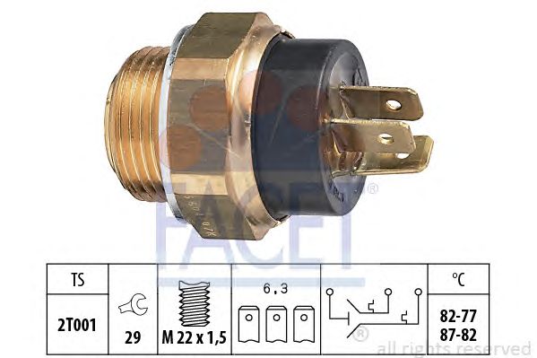 Comutator temperatura, ventilator radiator