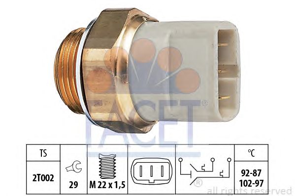 Comutator temperatura, ventilator radiator