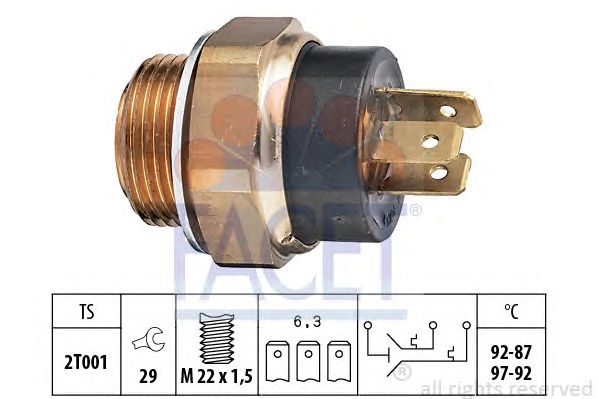 Comutator temperatura, ventilator radiator