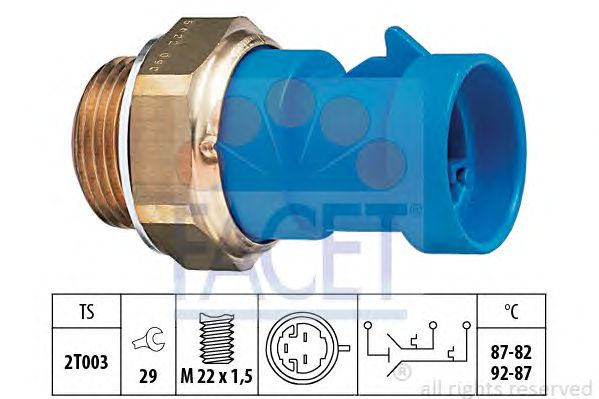 Comutator temperatura, ventilator radiator FIAT TIPO 1,7/1,9D/TD