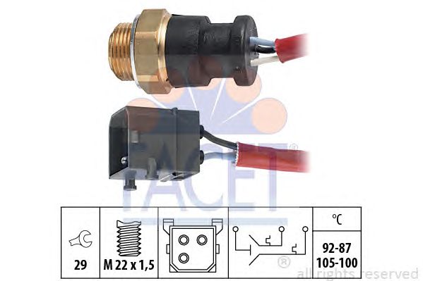 Comutator temperatura, ventilator radiator