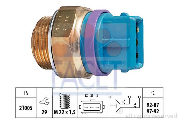 Comutator temperatura, ventilator radiator