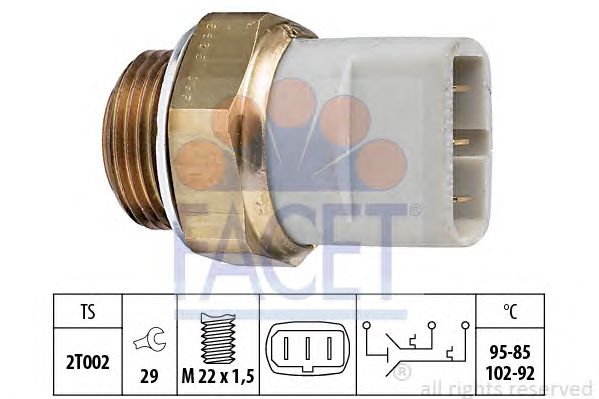 Comutator temperatura, ventilator radiator VW A80/100/GOLF