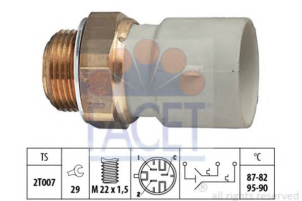 Comutator temperatura, ventilator radiator OPEL OMEGA 2,5TD