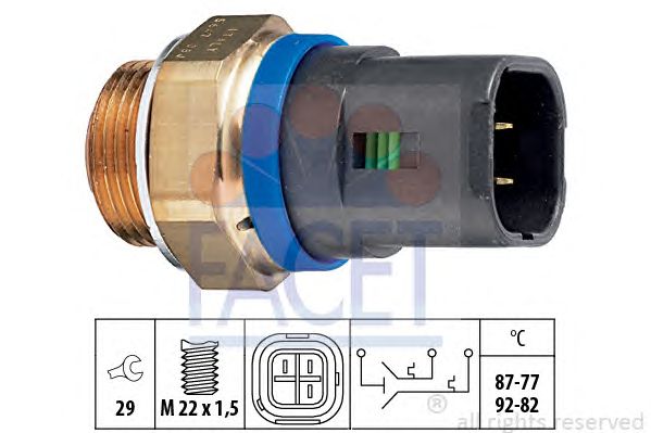 Comutator temperatura, ventilator radiator RENAULT LAGUNA 2-