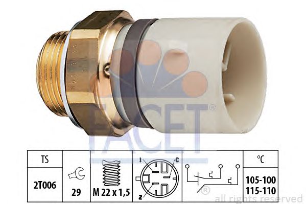 Comutator temperatura, ventilator radiator