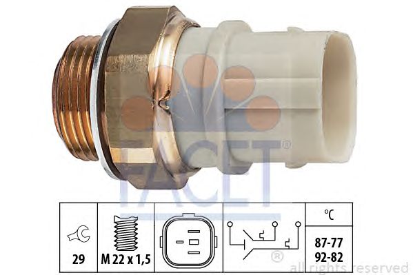 Comutator temperatura, ventilator radiator VW T4 91- 2-82/87