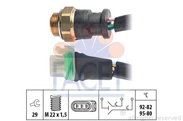 Comutator temperatura, ventilator radiator