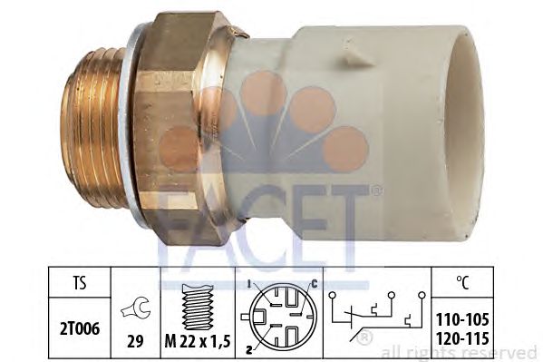 Comutator temperatura, ventilator radiator