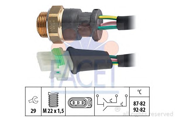 Comutator temperatura, ventilator radiator