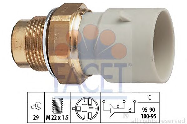 Comutator temperatura, ventilator radiator