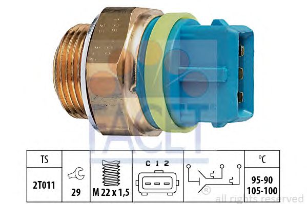 Comutator temperatura, ventilator radiator