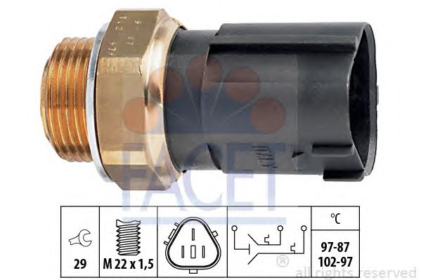 Comutator temperatura, ventilator radiator VW GOLF/BORA/POLO