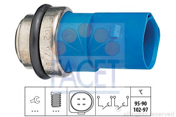 Comutator temperatura, ventilator radiator VW A4/A6/PASSAT/SUPERB