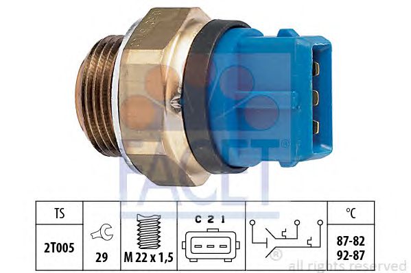 Comutator temperatura, ventilator radiator