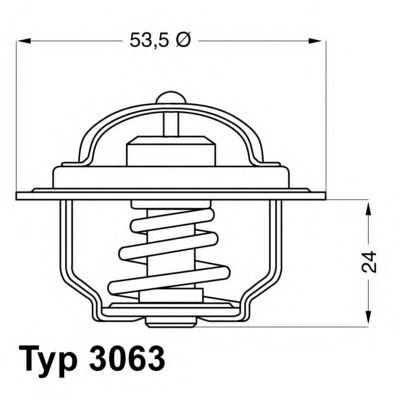 termostat,lichid racire PEUGEOT 75C 204/304