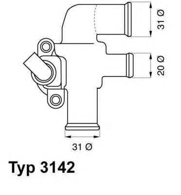 termostat,lichid racire MERCEDES-BENZ M160 90C SMART 0,6B 97-