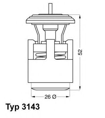 termostat,lichid racire VW 87C 1,4-1,5 POLO 95- IBIZA 1,4 95